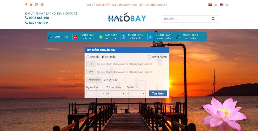 website vé máy bay